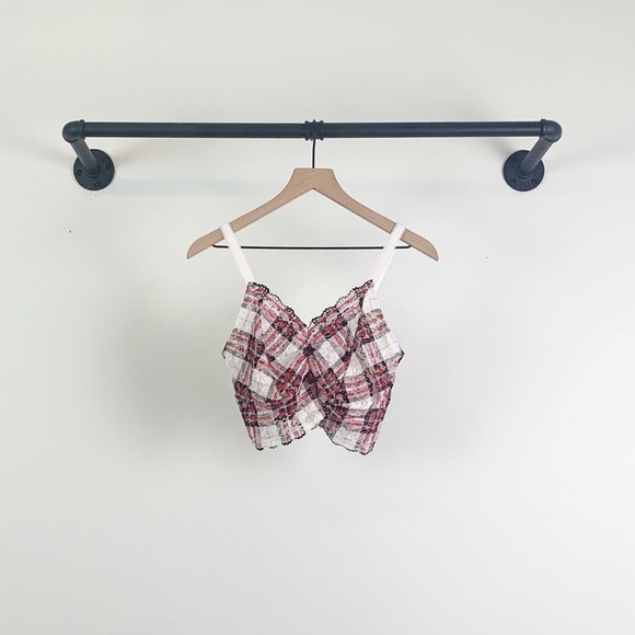 NWT Torrid Lace Longline Plaid Adjustable Braeltte - Picture 7 of 9